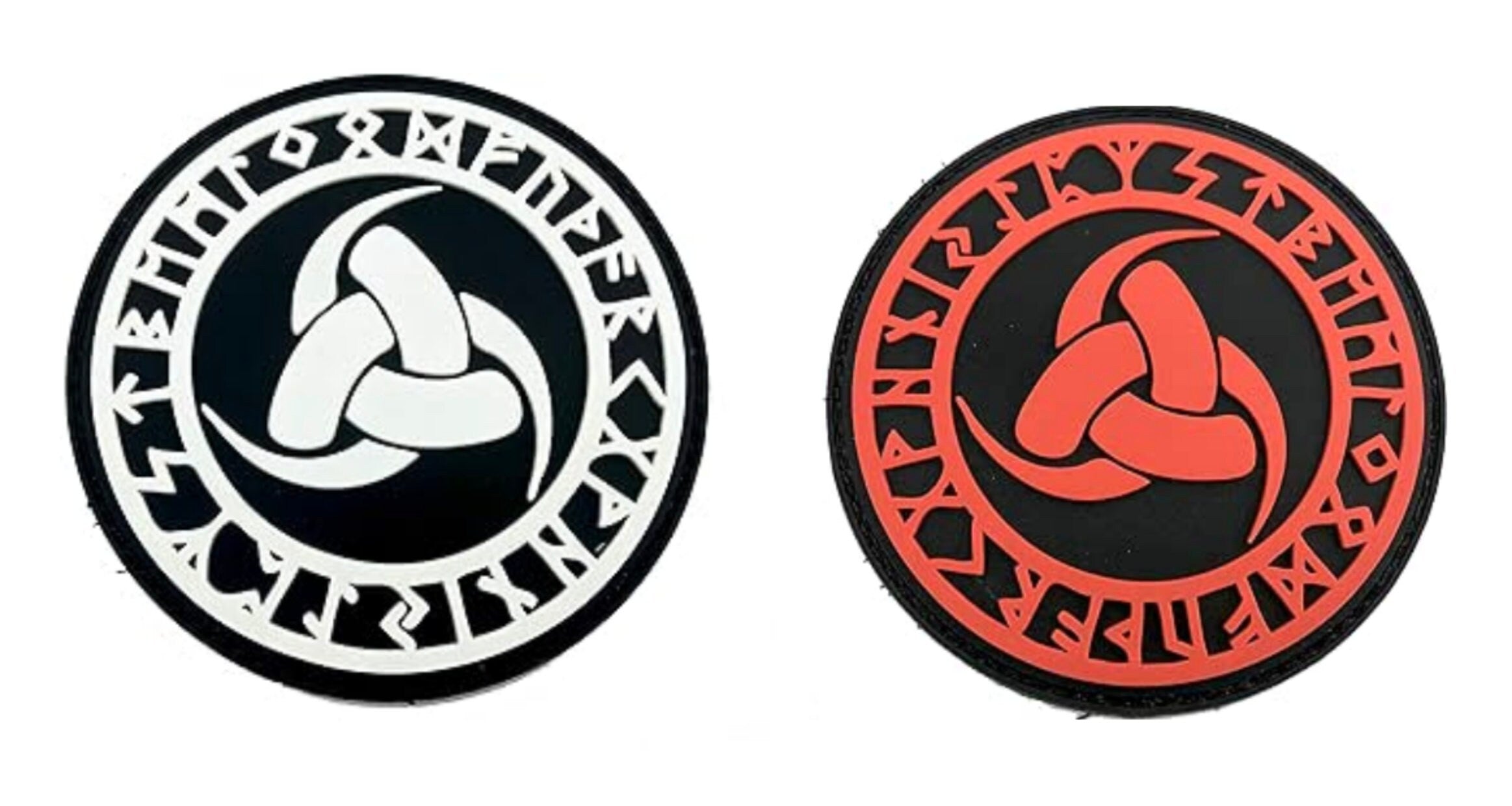The Triple Horn of Odin The Horn Triskelion Norse Rune Viking PVC Airsoft Paintball Morale Patch