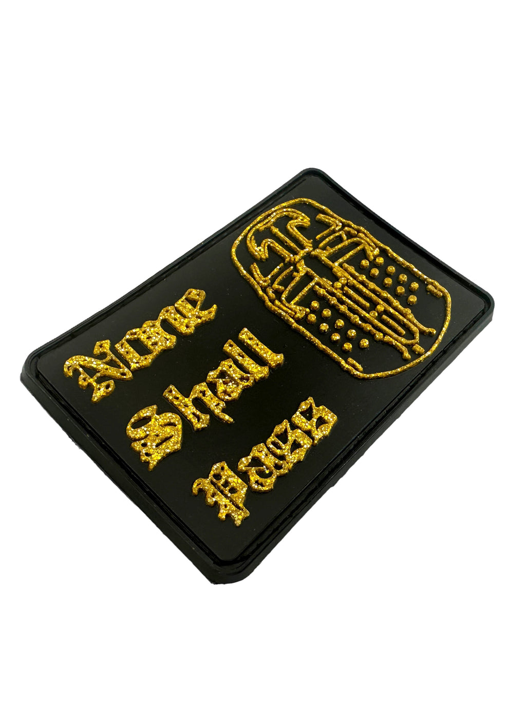 None Shall Pass Holy Grail Knight Airsoft Paintball PVC Morale Cosplay Patch