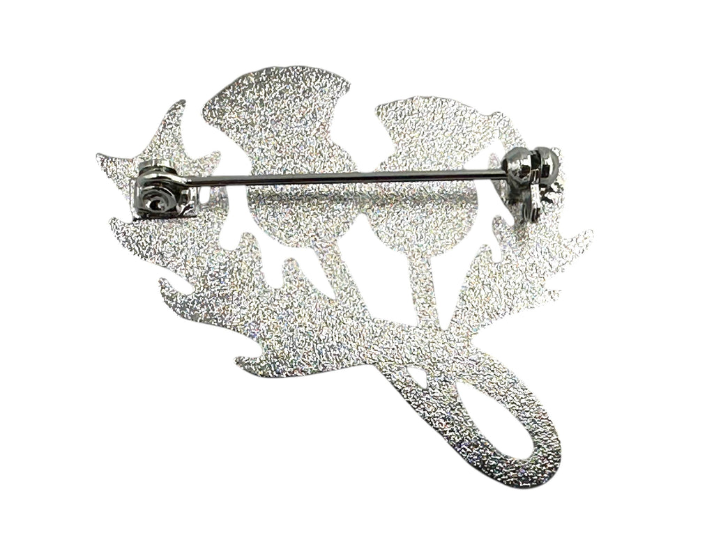 Scotland Scottish Twisted Thistle Cosplay Metal Pin Badge Decorative Brooch