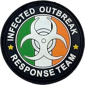 Zombie Infected Outbreak Response Team Glow in The Dark European Countries PVC Airsoft Paintball Morale Patch
