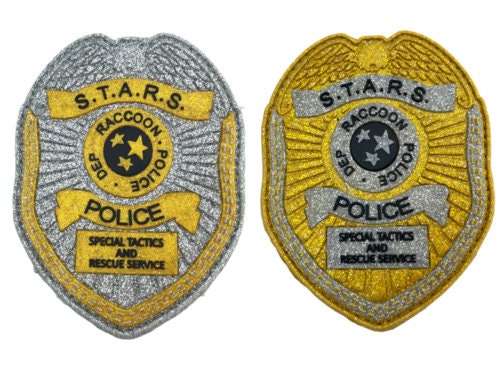 STARS Raccoon Dept Shield Airsoft Paintball PVC Morale Cosplay Fan Patch