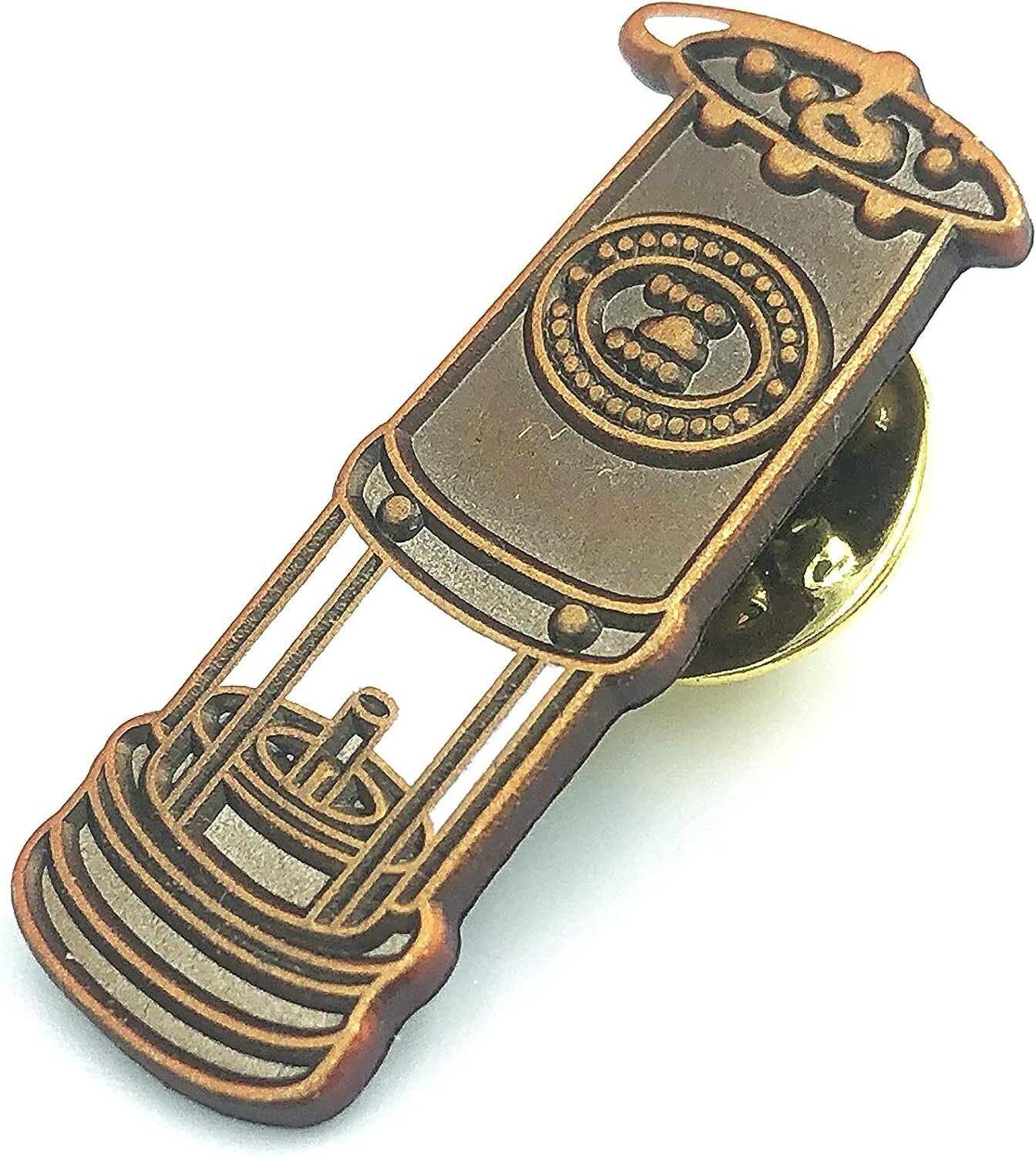 Coal Miners Davy Lamp Safety Lamp Mining Tribute Metal Pin Badge Brooch