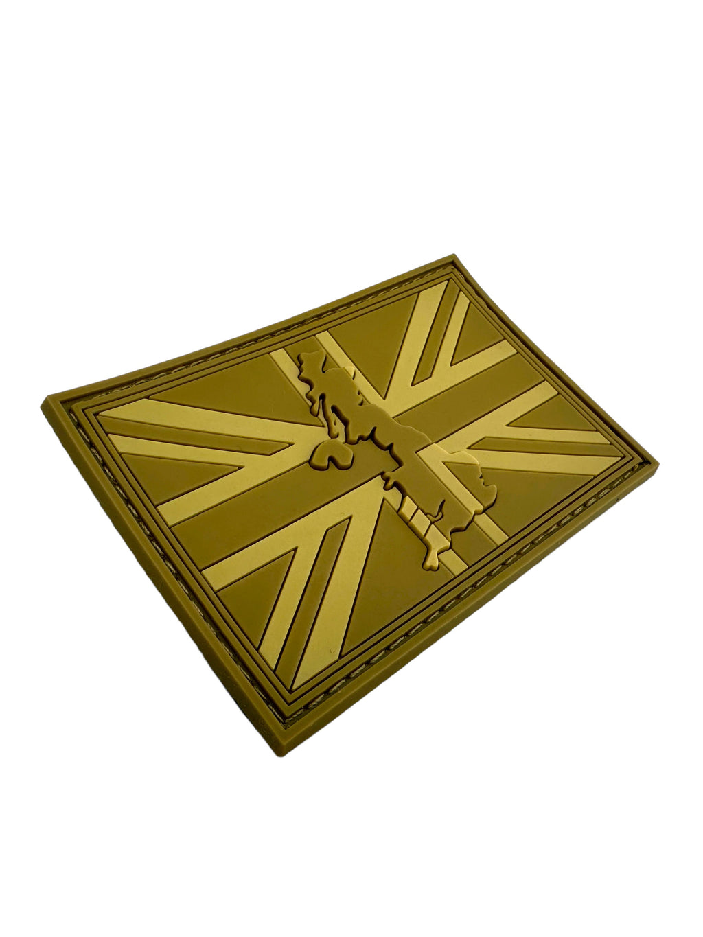 Embossed Great Britain United Kingdom Union Jack Country Flag PVC Airsoft Paintball Team Patch
