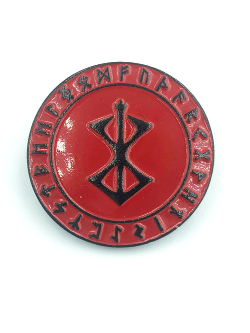 Berserk Berserker Brand Of Sacrifice Norse Rune Viking Metal Pin Badge Brooch