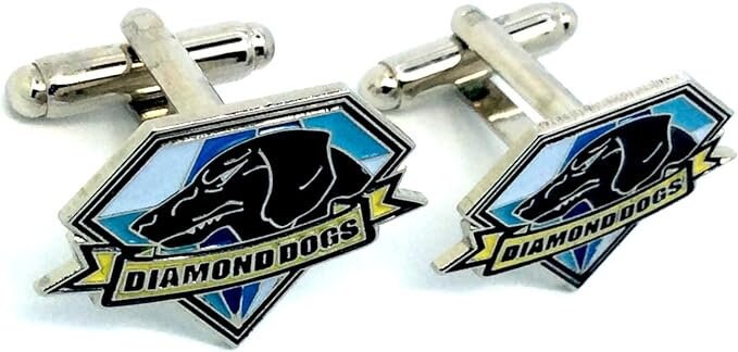 Diamond Dogs MGS Cosplay Sci Fi Fan Cufflinks with Presentation Box