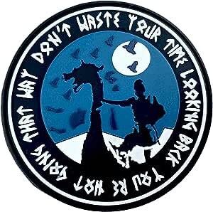 Viking Norse Longboat PVC Airsoft Paintball Cosplay Morale Patch