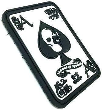 Ace Of Spades Biker Airsoft Paintball PVC Morale Patch
