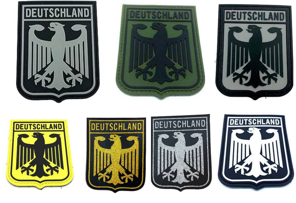 Deutschland Royal Coat Of Arms Imperial Eagle Germany Flag Airsoft Paintball PVC Morale Patch