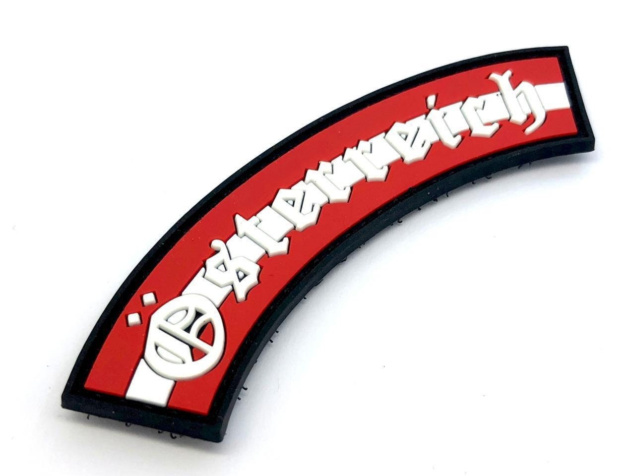 Österreich Austria Austrian Glow in the Dark Arch Flag PVC Airsoft Paintball Morale Shoulder Patch