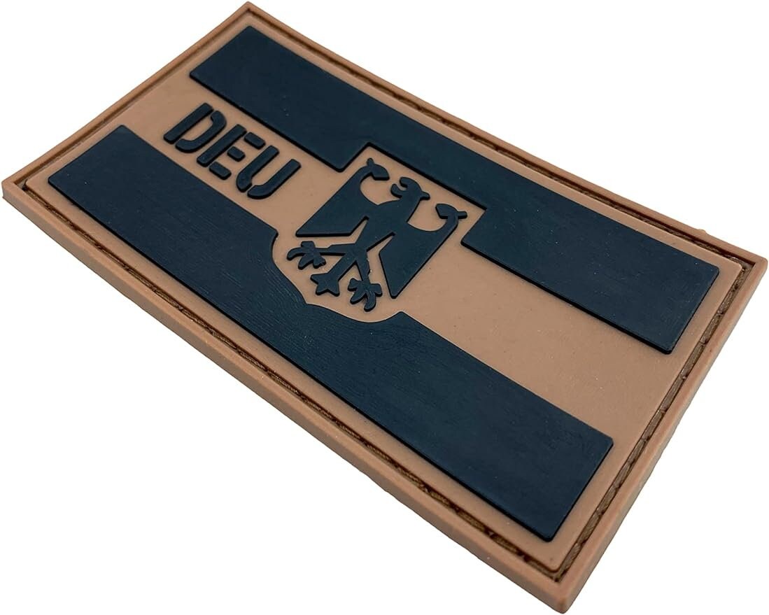 German Germany DEU Coat of Arms Flag Tactical Airsoft Paintball PVC Morale Patch
