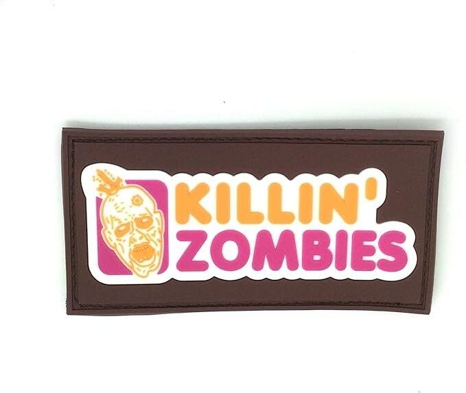 Killin Zombies PVC Airsoft Paintball Morale Patch