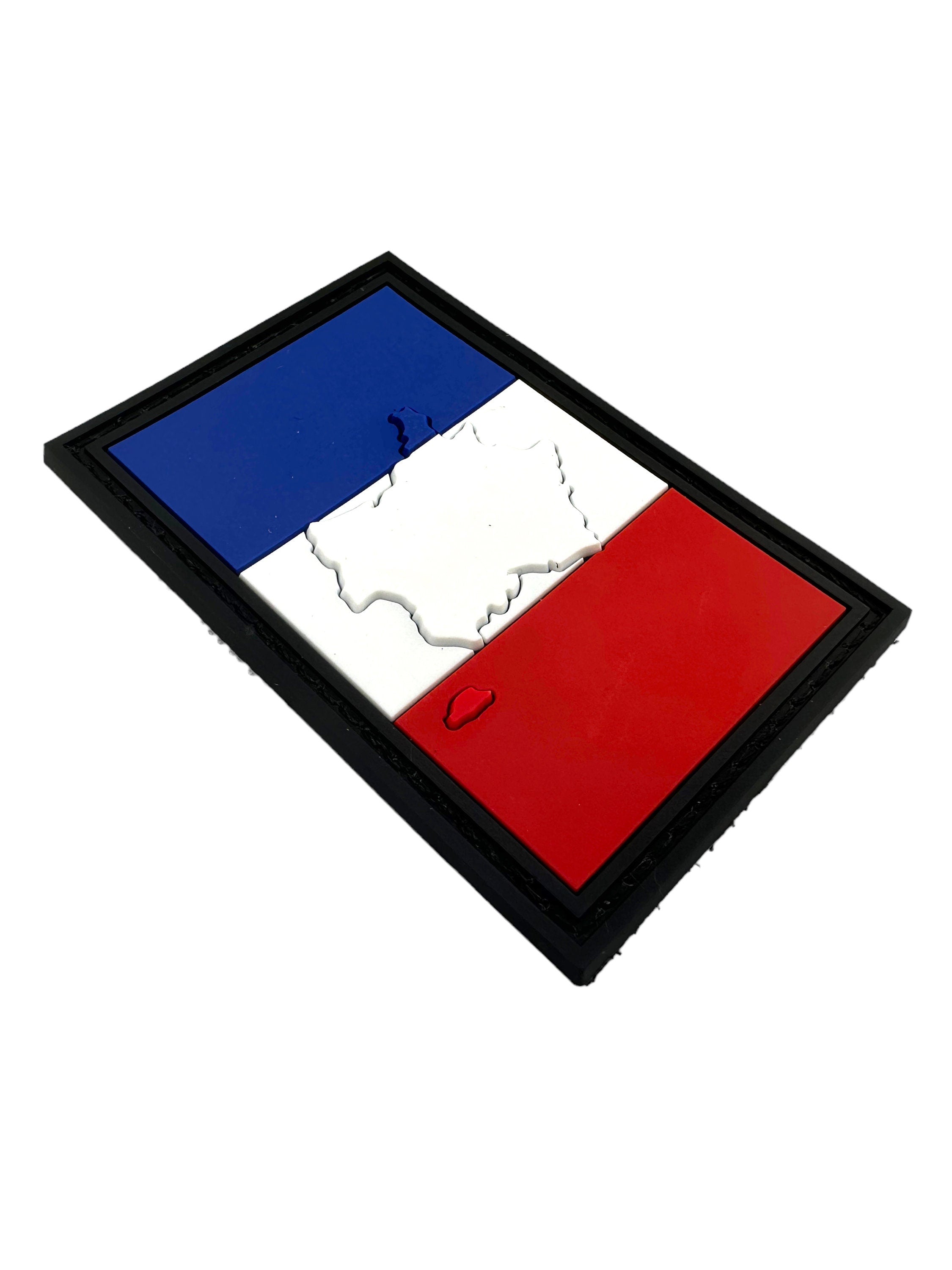 Embossed France French Francais Country Flag Airsoft PVC Morale Cosplay Team Patch