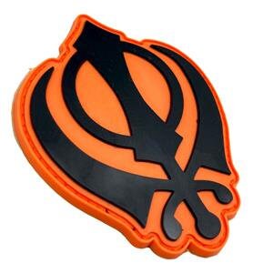 Sikh Sikhism Khanda Symbol Airsoft Paintball PVC Morale Cosplay Patch