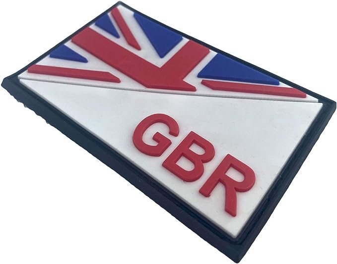 Great Britain Diagonal GBR Flag Tactical PVC Airsoft Paintball Cosplay Team Patch