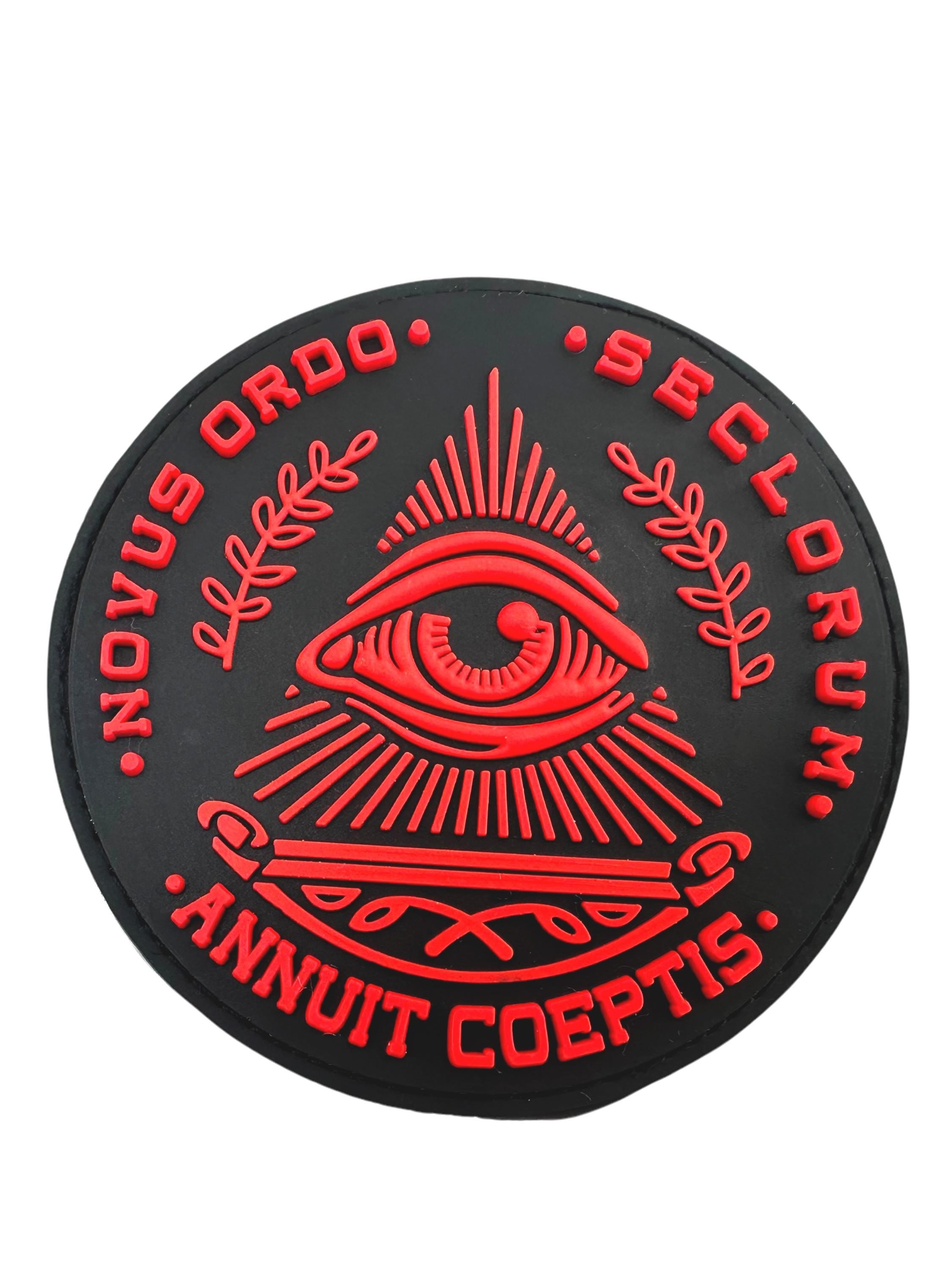 Illuminati Eye of Providence Annuit Coeptis Airsoft Paintball PVC Morale Patch