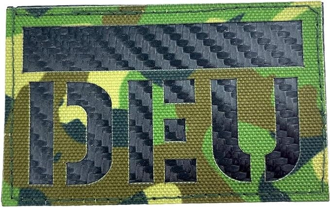 DEU Deutschland Camouflage Reflective Tactical Laser Cut Airsoft Paintball Field Patch