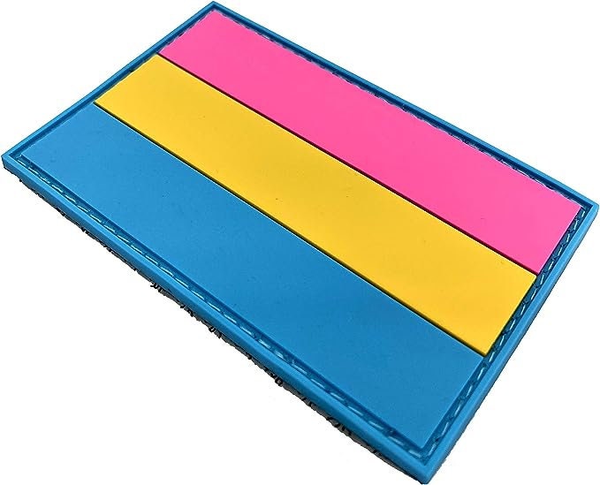 Pansexual Pan Gay Pride  LGBTQ Flag PVC Airsoft Paintball Patch