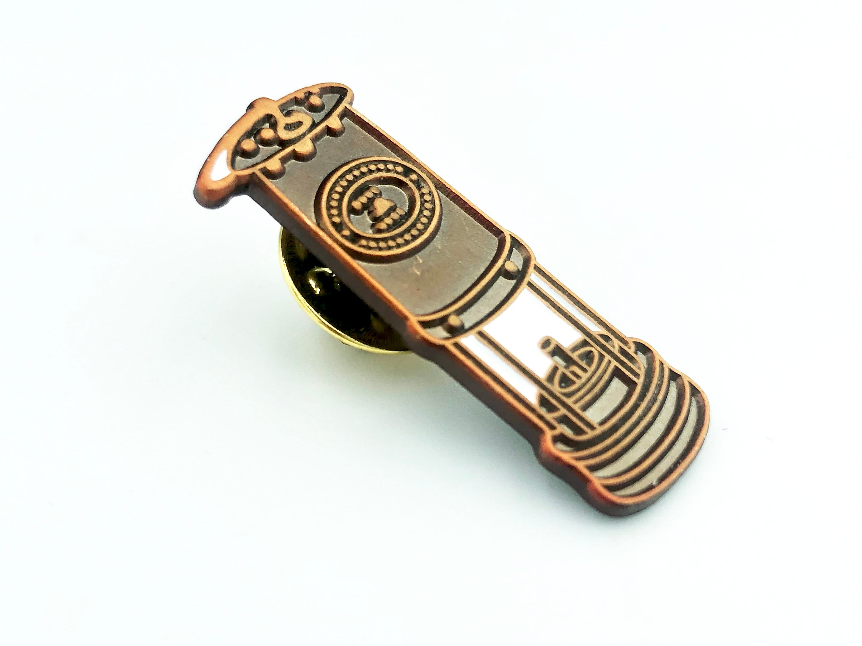Coal Miners Davy Lamp Safety Lamp Mining Tribute Metal Pin Badge Brooch