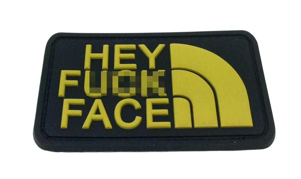 Hey F**K Face Tactical PVC Airsoft Paintball Cosplay Patch