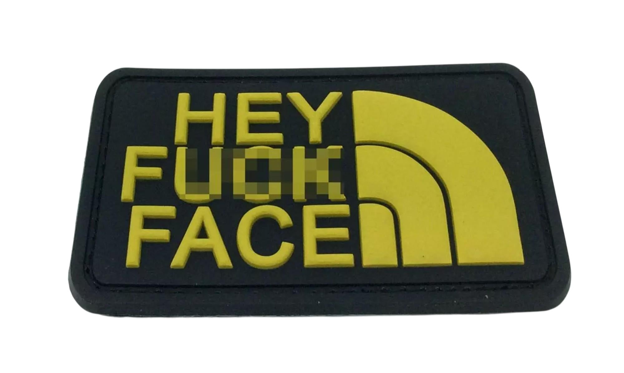 Hey F**K Face Tactical PVC Airsoft Paintball Cosplay Patch