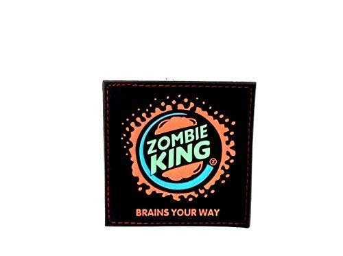 Zombie King Brains Your Way PVC Airsoft Paintball Morale Patch