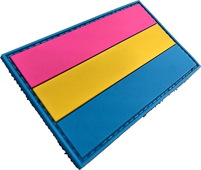 Pansexual Pan Gay Pride  LGBTQ Flag PVC Airsoft Paintball Patch