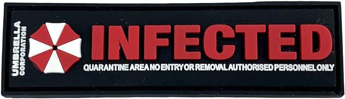 Umbrella Corporation Infected Virus Airsoft PVC Morale Fan Patch