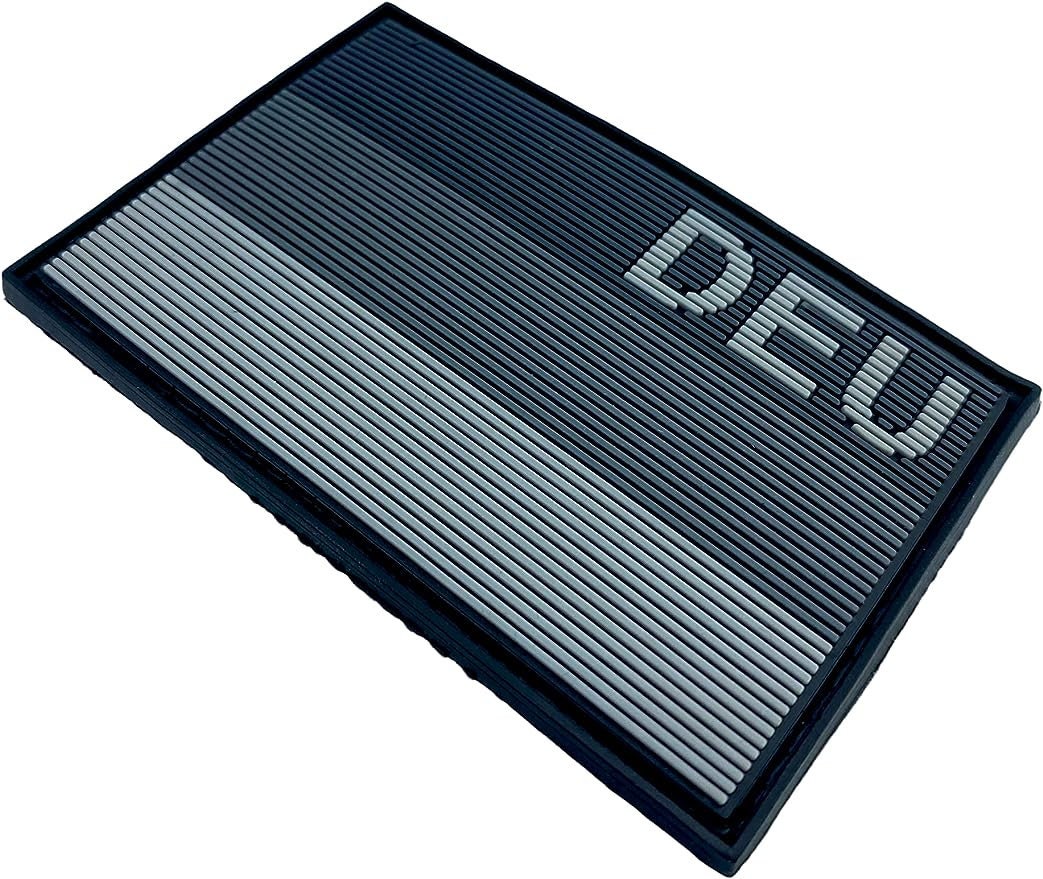 Deutschland German Germany DEU Subdued Flag Tactical Airsoft Paintball PVC Morale Patch