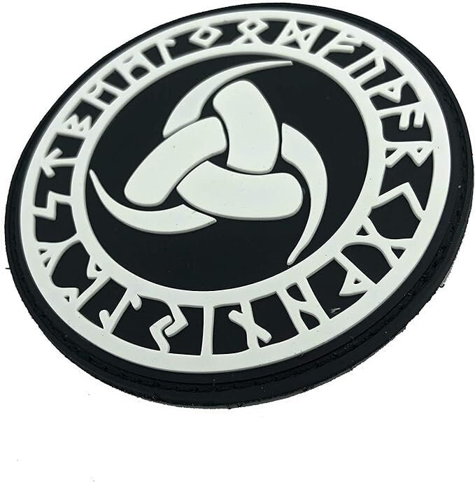 The Triple Horn of Odin The Horn Triskelion Norse Rune Viking PVC Airsoft Paintball Morale Patch