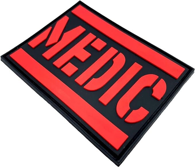 Medic IFAK First Aid Airsoft Paintball PVC Morale Cosplay Patch