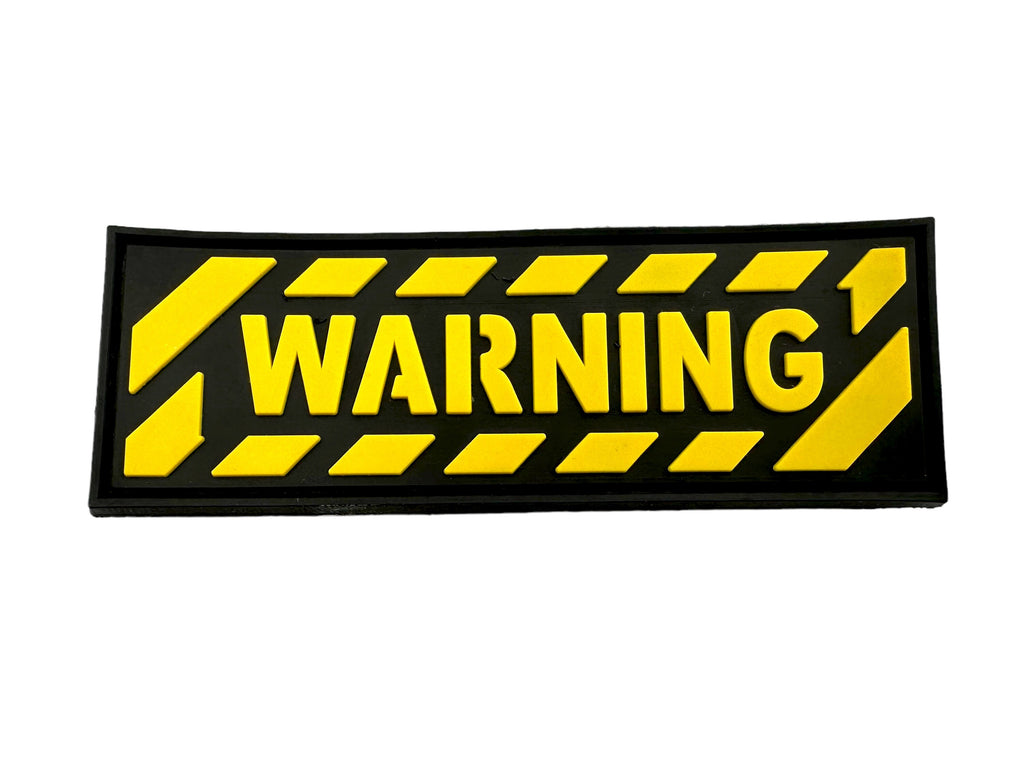 Warning Tactical Airsoft Paintball PVC Morale Patch