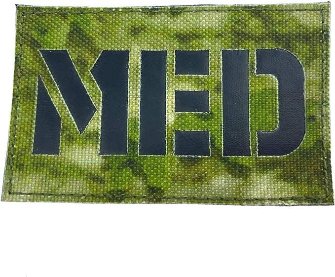 MED Medic Camouflage Tactical Laser Cut Airsoft Paintball Field Patch