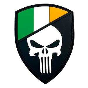 Ireland Irish Skull Glow in the Dark Flag Airsoft PVC Morale Cosplay Team Patch