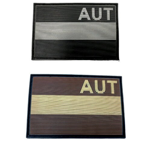 Austrian Austria AUT Österreich Subdued Flag Tactical Airsoft PVC Morale Patch