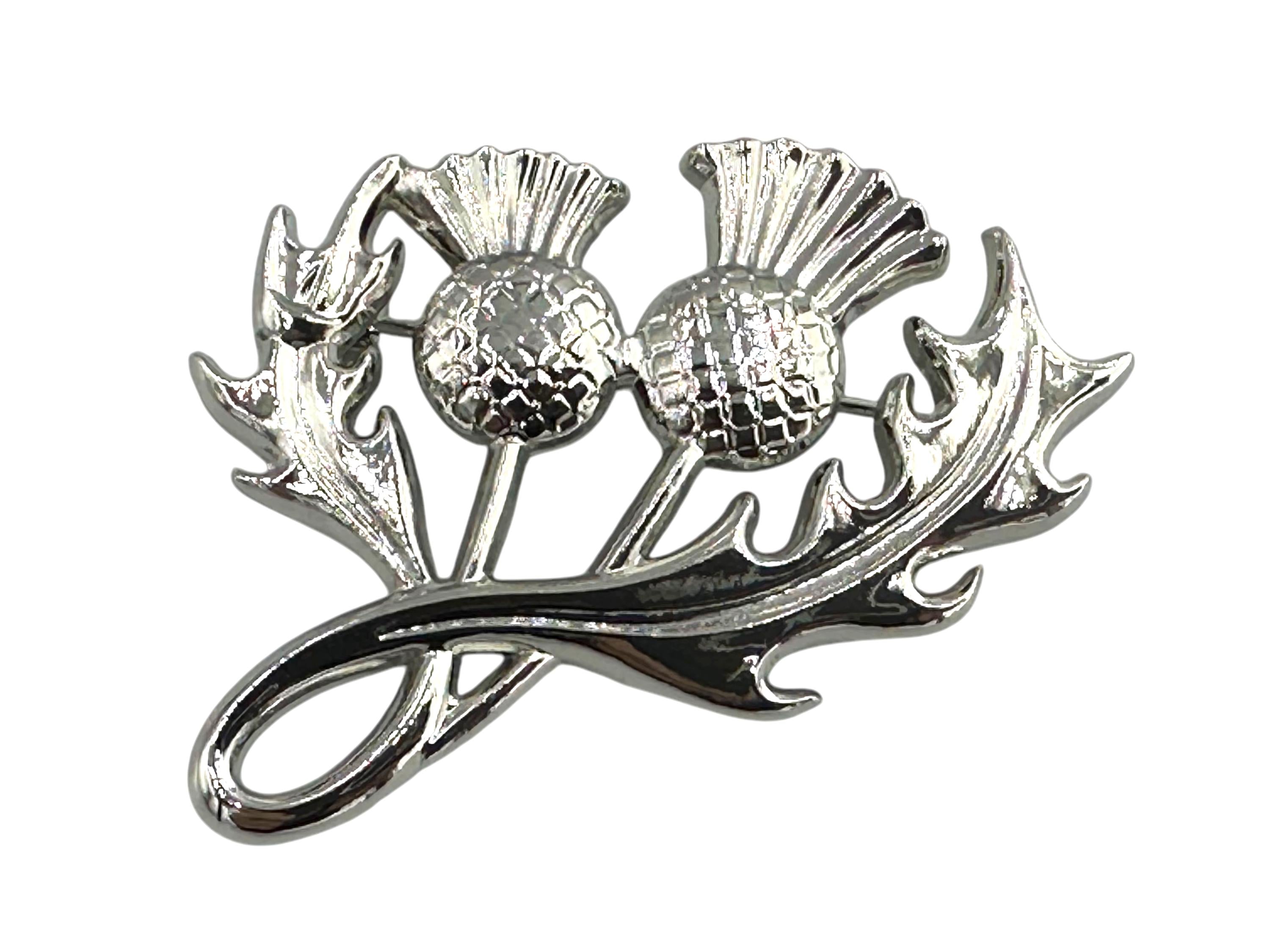 Scotland Scottish Twisted Thistle Cosplay Metal Pin Badge Decorative Brooch