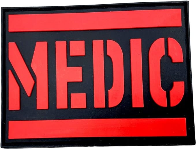 Medic IFAK First Aid Airsoft Paintball PVC Morale Cosplay Patch