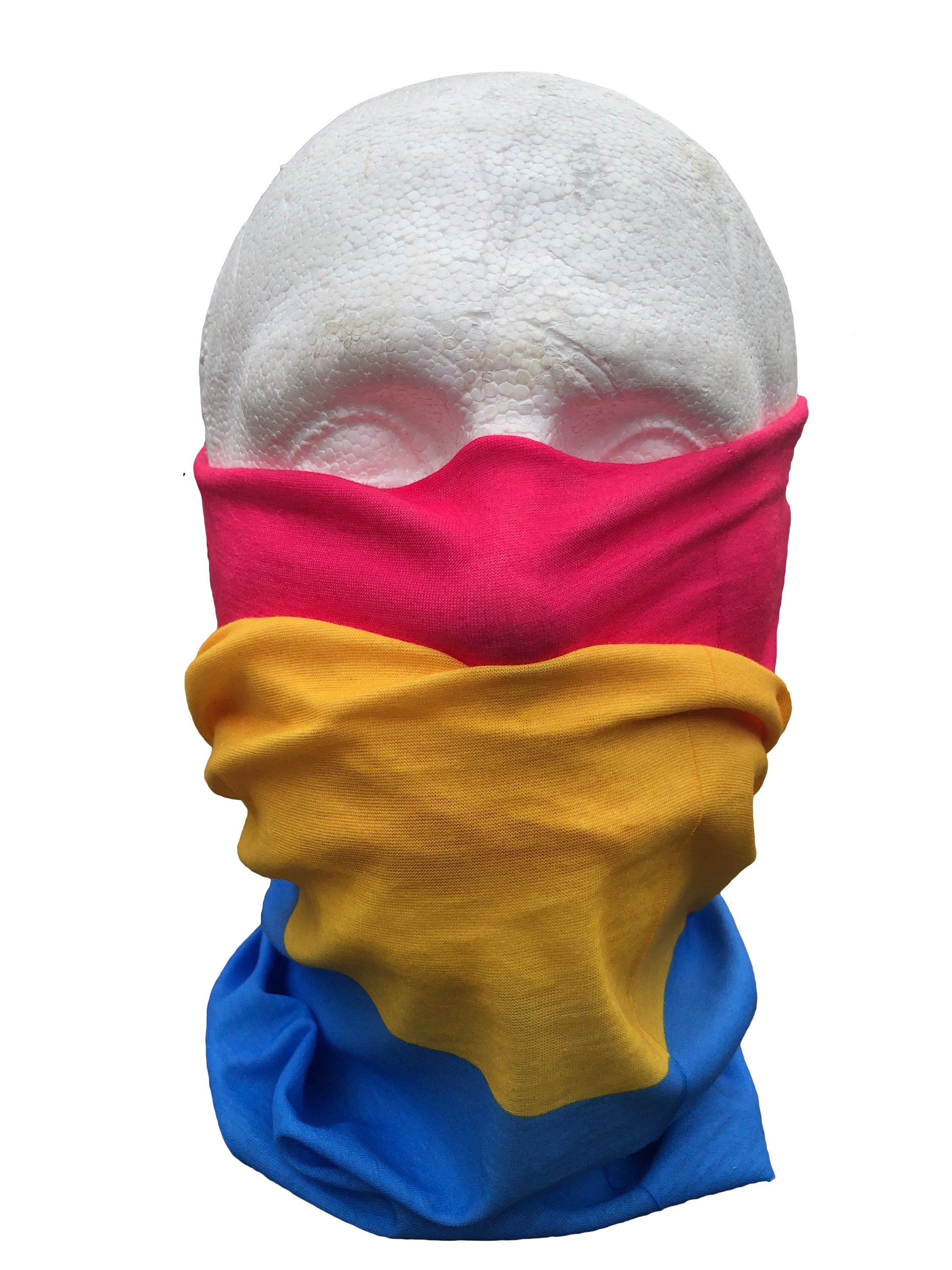 Pansexual Pan LBGTQ Gay Pride Flag Quick Dry Microfibre Bandana Neck Snood Head Wrap Headband Scarf Face Mask Ultra Soft Elastic Headscarf