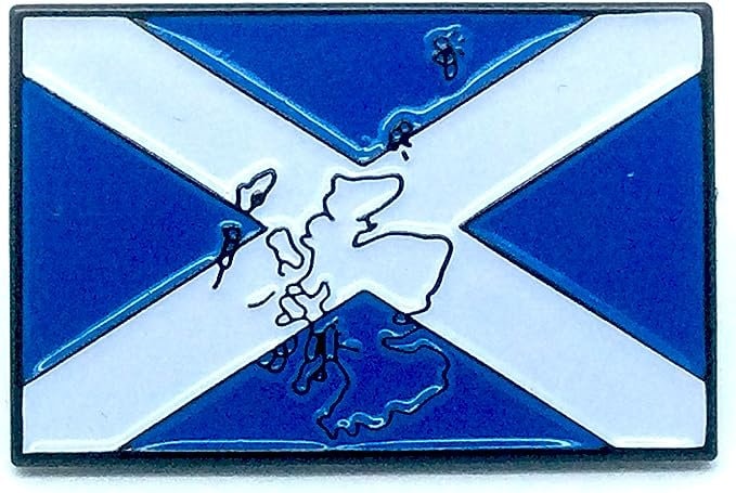 Embossed Scotland Scottish Country Flag Metal Pin Badge Brooch