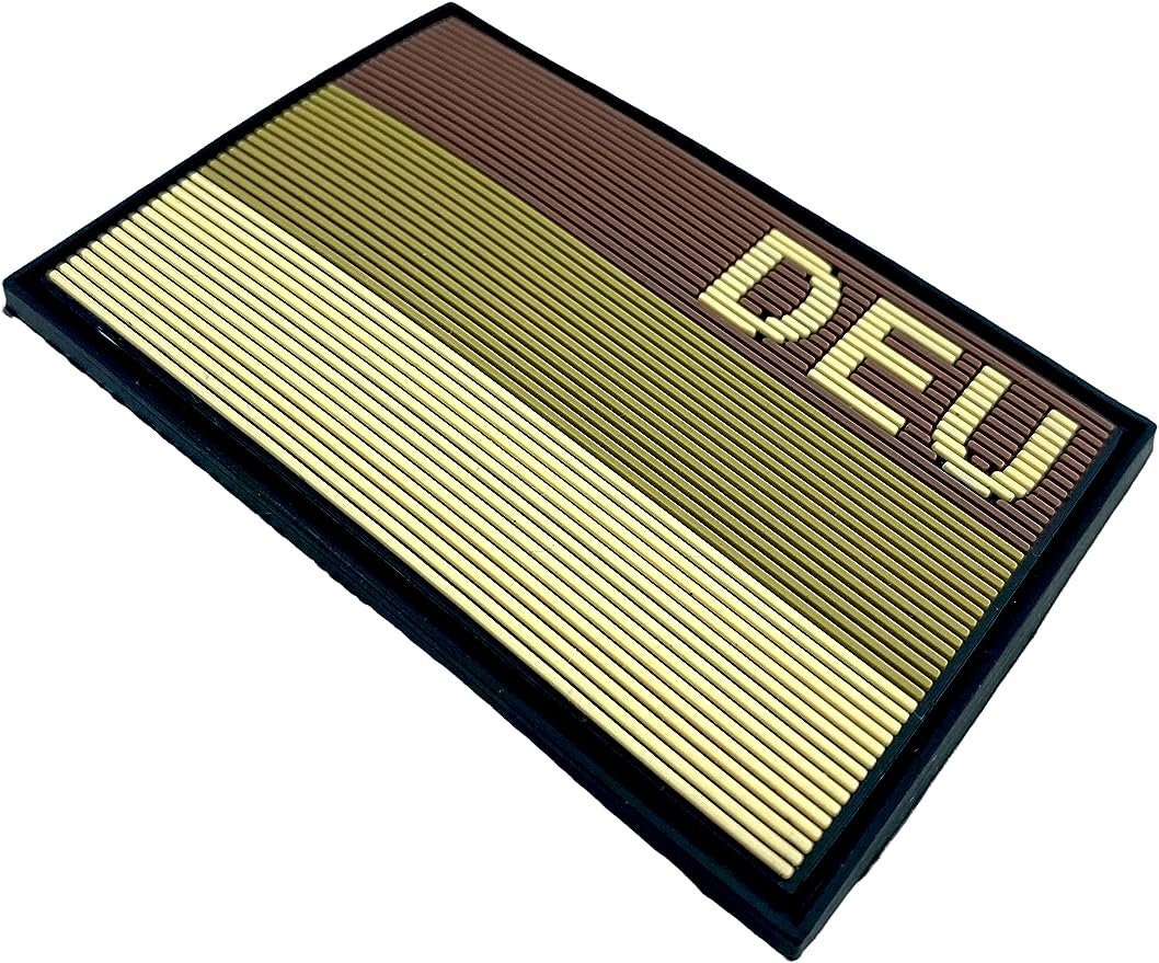 Deutschland German Germany DEU Subdued Flag Tactical Airsoft Paintball PVC Morale Patch