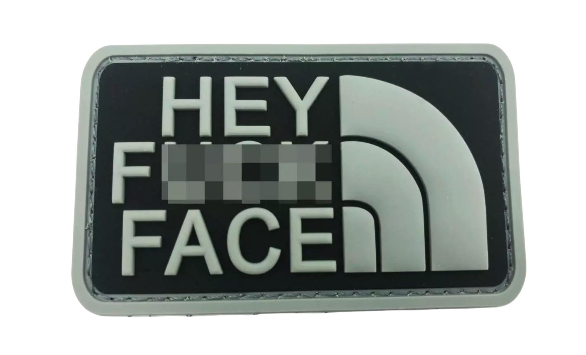 Hey F**K Face Tactical PVC Airsoft Paintball Cosplay Patch