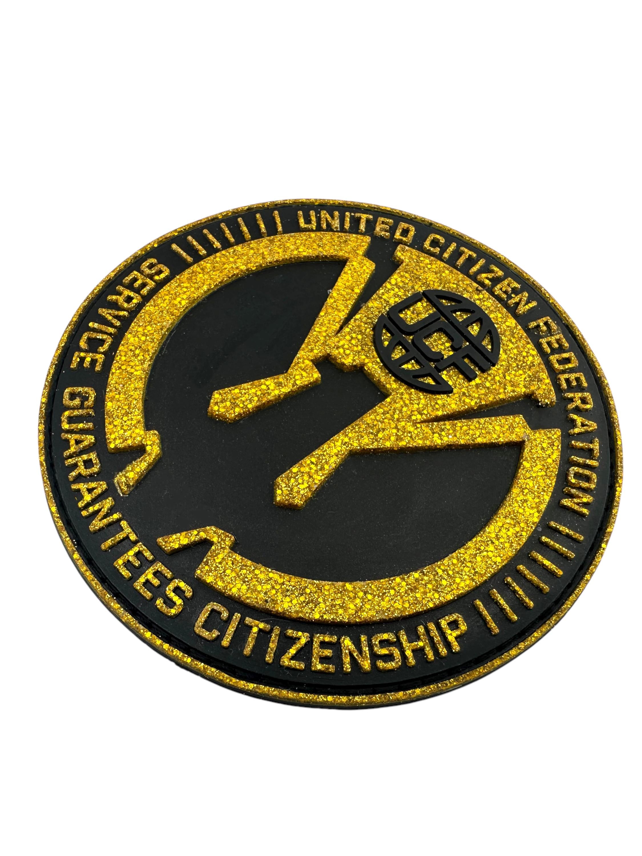 United Citizen Federation Starship Troopers Airsoft PVC Morale Cosplay Patch