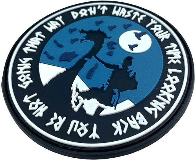 Viking Norse Longboat PVC Airsoft Paintball Cosplay Morale Patch