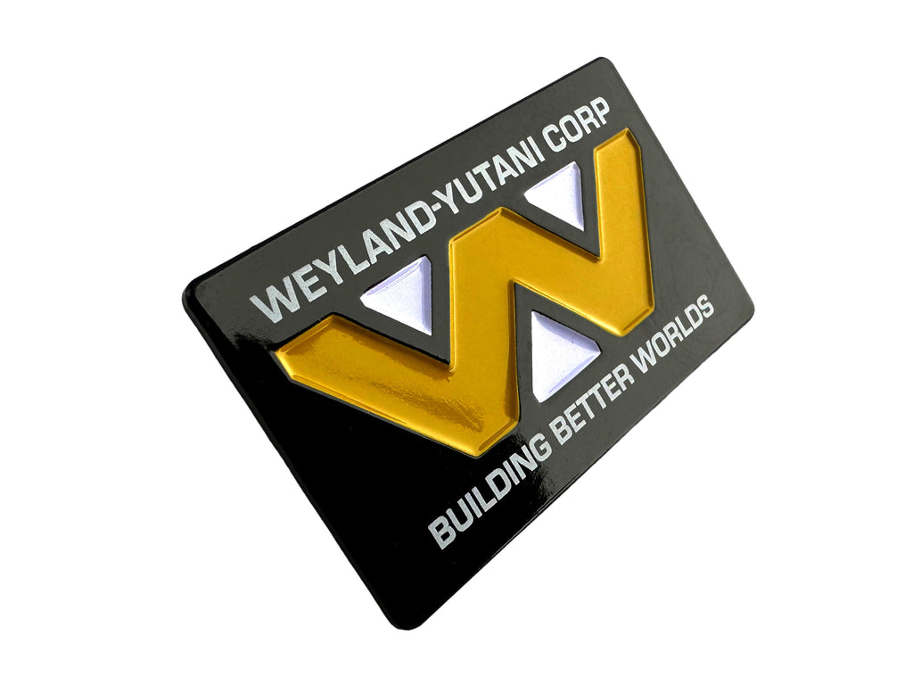 Weyland Yutani Building Better Worlds Yellow Metal Pin Badge Brooch