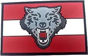 Austria Austrian Wolf Flag Airsoft PVC Morale Cosplay Team Patch