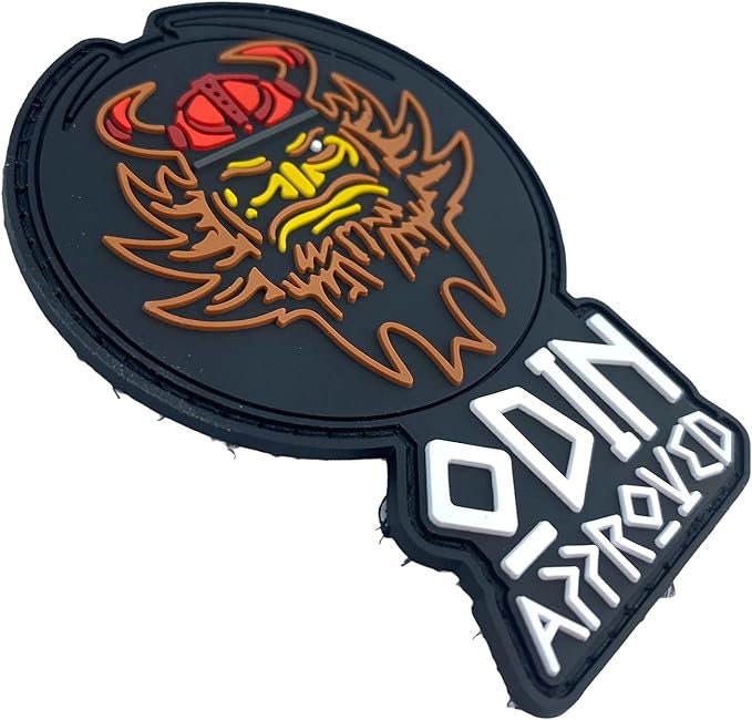 Odin Approved Viking Norse Rune Paintball Airsoft PVC Morale Patch
