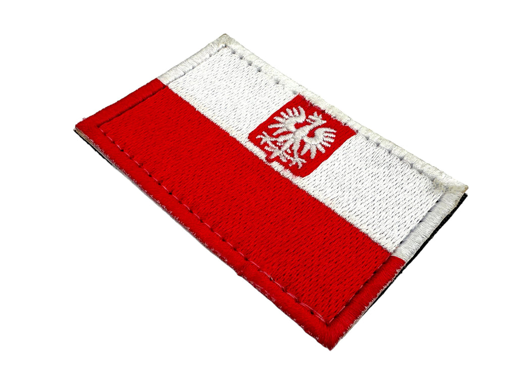 Polska Poland Crest Flag Tactical Embroidered Airsoft Morale Patch