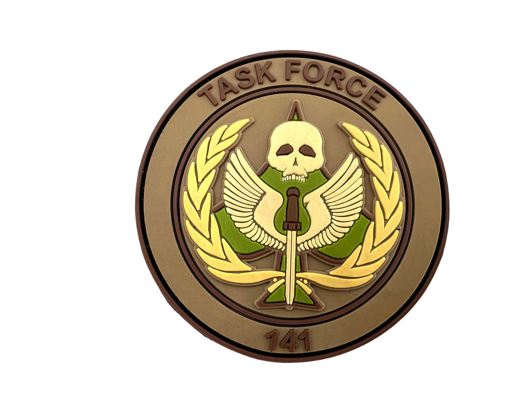 Task Force 141 Black Operative PVC Airsoft Paintball Cosplay Patch