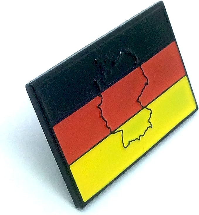 Embossed Germany German Deutschland Country Flag Metal Pin Badge Brooch