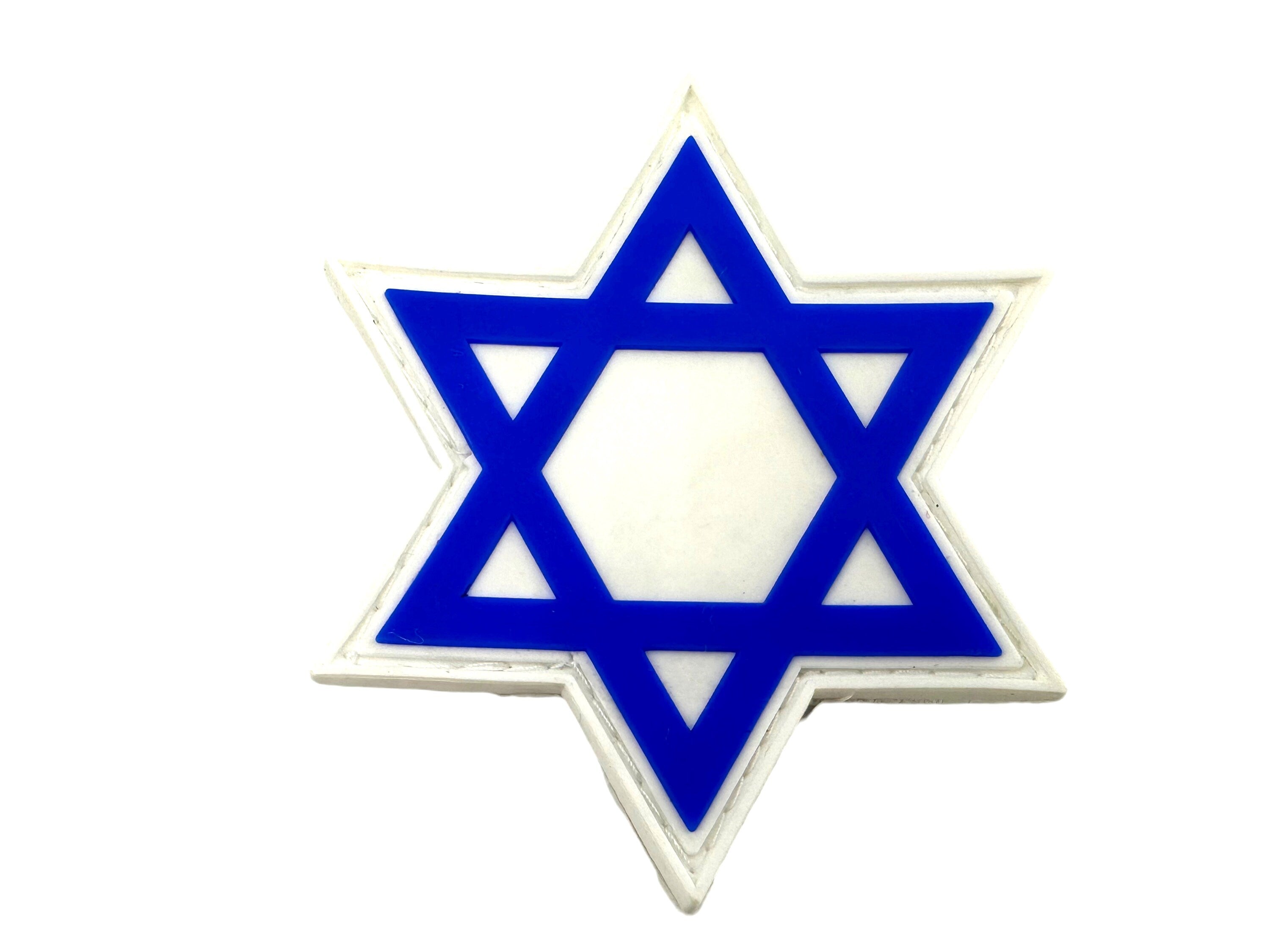 Star of David Israel Flag Tactical PVC Airsoft Paintball Cosplay Patch