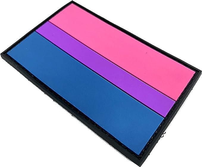Bisexual Bi Gay Pride  LGBTQ Flag PVC Airsoft Paintball Patch